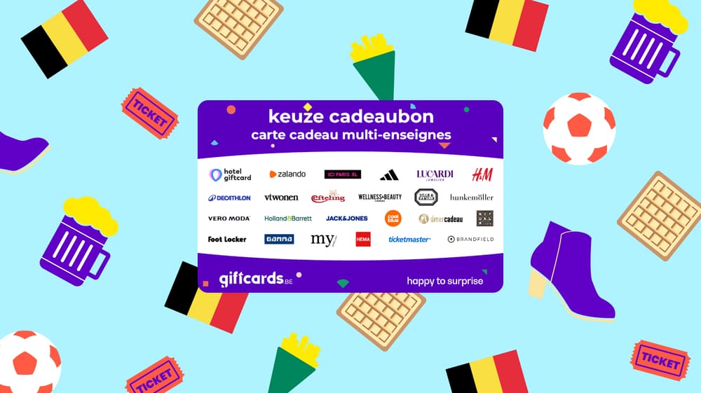 Top 10 populairste cadeaubonnen op Giftcards.be