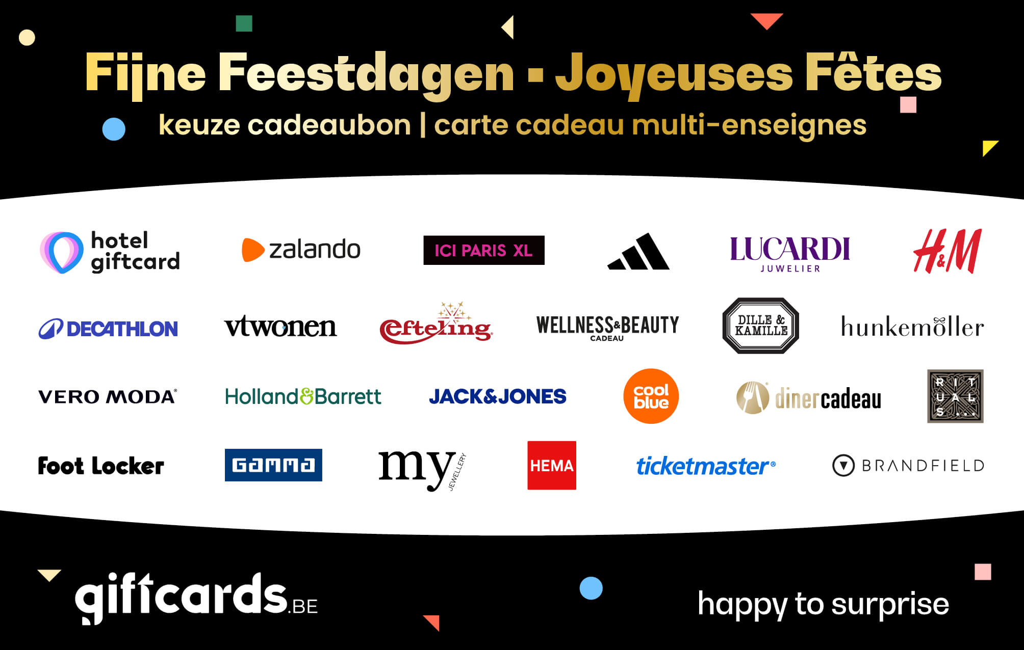 Giftcards.be Fijne Feestdagen Keuze Cadeaukaart