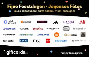 Giftcards.be Fijne Feestdagen Keuze Cadeaukaart
