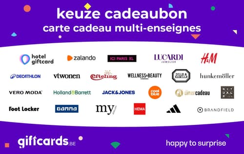 Giftcards.be Keuze Cadeaukaart