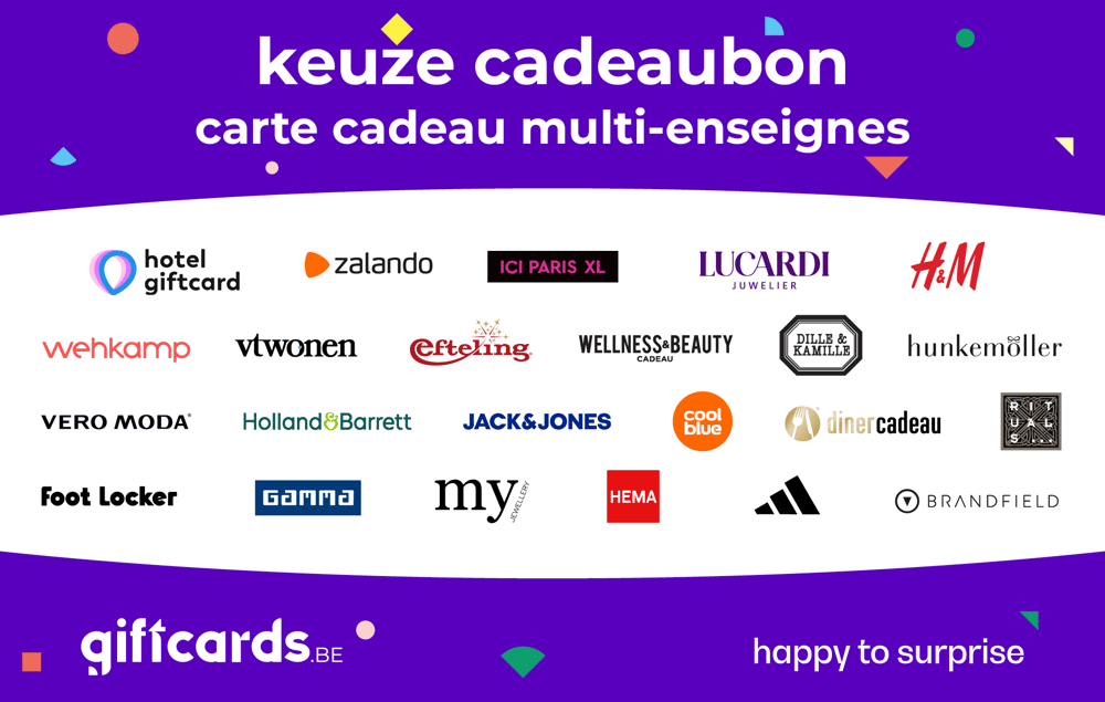 Giftcards.be Keuze Cadeaukaart